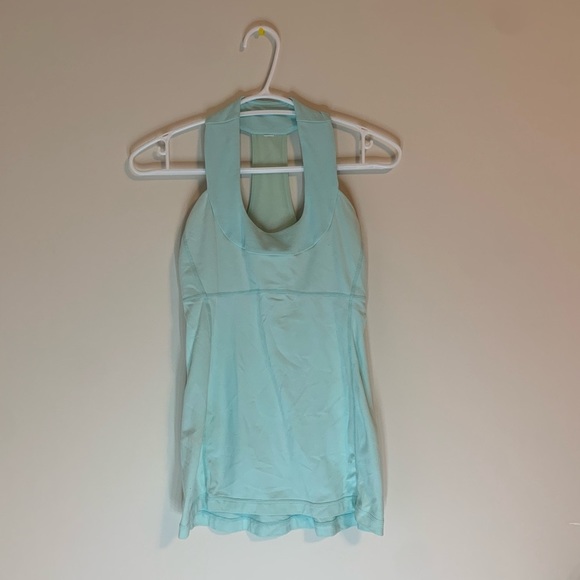 Lululemon teal set ( sweater and tank top) - Picture 2 of 13